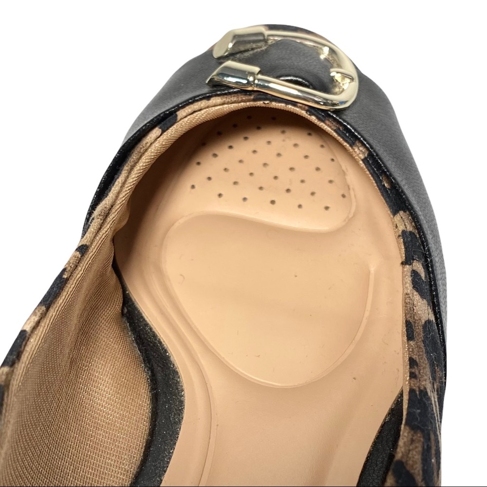 Abella Loafer 9.5 Sandal Flat FINA Cheetah Print w/ Buckle - Picture 7 of 10